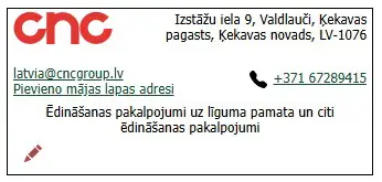 Ēdinātāja rekvizīti